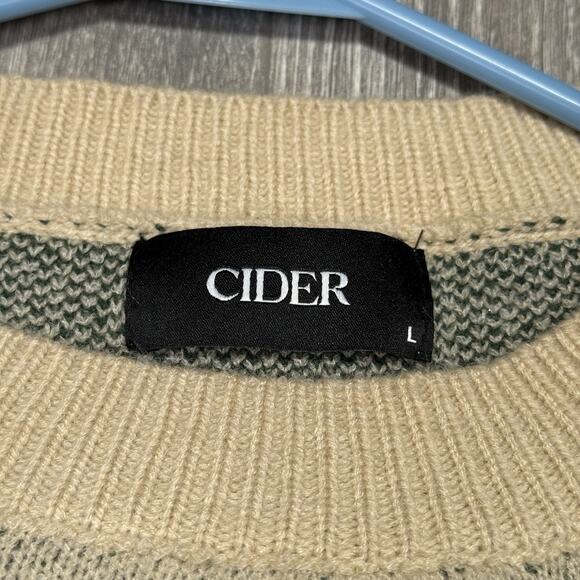 Cider Pullover Sweater Floral Mushroom Print Colorful Fairycore Grandma Size L - Picture 4 of 7